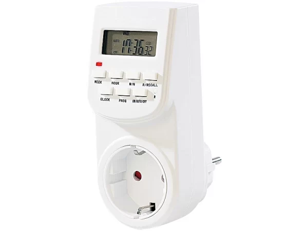 Revolt Schaltuhren:2er-Set Digitale Zeitschaltuhren Mit LCD-Display, Minutengenau, 7