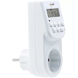 Revolt Schaltuhren:2er-Set Digitale Zeitschaltuhren Mit LCD-Display, Minutengenau, 12
