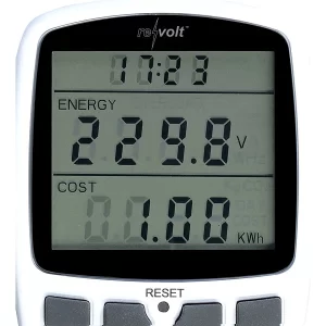 Revolt Stromverbrauchsmesser:Digitaler Energiekostenmesser Mit XXL Jumbo Display, Bis 3.680 Watt 13