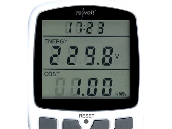 Revolt Stromverbrauchsmesser:Digitaler Energiekostenmesser Mit XXL Jumbo Display, Bis 3.680 Watt 5