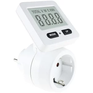 Revolt Stromverbrauchszähler:2er-Set Digitale Energiekostenmesser, 180° Drehbares Display, 3.680 W 19