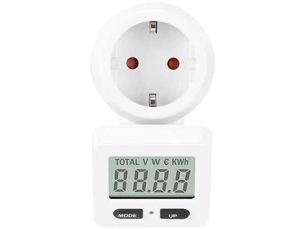 Revolt Stromverbrauchszähler:2er-Set Digitale Energiekostenmesser, 180° Drehbares Display, 3.680 W 9