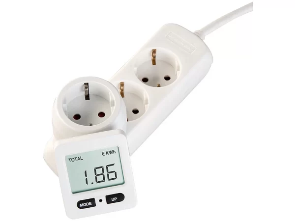 Revolt Energiemessgerät:Digitaler Energiekostenmesser Mit 180° Drehbarem Display, Bis 3.680 W 5