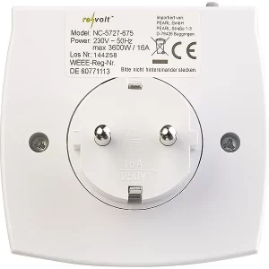 Revolt Steckdose Timer:2er-Set Kompakte Digitale Zeitschaltuhren Mit LCD-Display 18