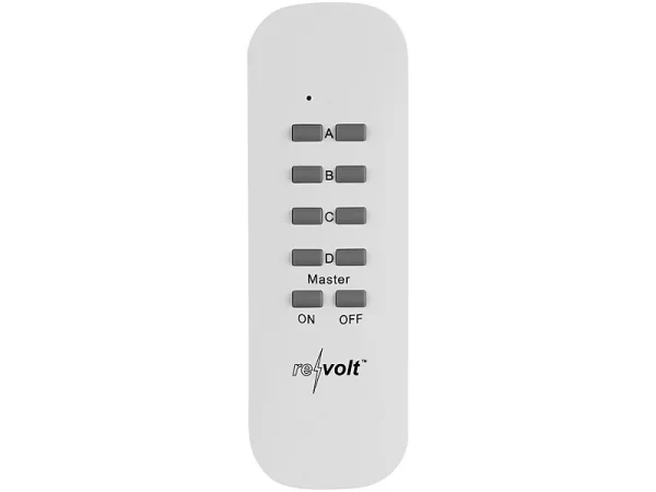 Revolt Funkstecker:4er-Set Mini-Funksteckdosen Mit Fernbedienung, Bis 2.300 Watt, 50 M 4