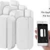 Luminea Fenstersensoren:5er-Set WiFi Tür & Fensteralarm, Alexa Und Google Assistant Komp. 23