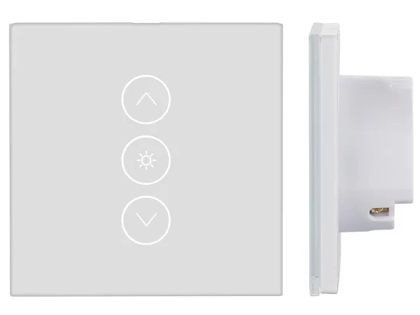 Luminea Home Control Smart Home Lichtschalter:2er-Set Touch-Lichtschalter & Dimmer, Für Alexa & Google Assistant 4