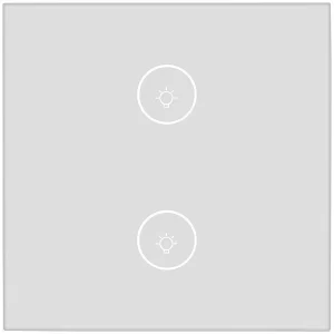Luminea Home Control Touch Lichtschalter:2er-Set Touch-Doppel-Lichttaster, Komp. Zu Alexa & Google Assistant 21
