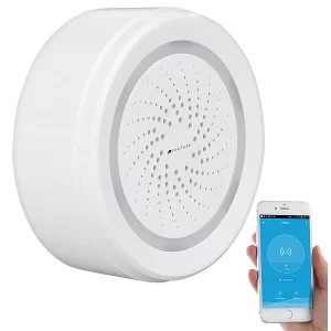 VisorTech Elesion Sirene:2er-Set Alarm-Sirene Mit WLAN & App, Komp. Zu Alexa & Google Assistant 39