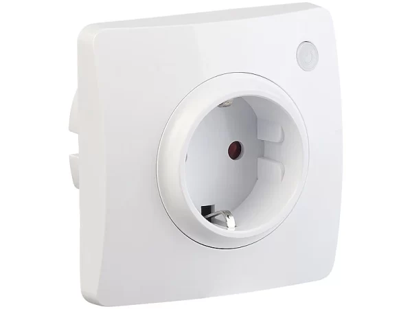 Luminea Home Control Smart-WiFi-Steckdose:2er-Set WLAN-Unterputz-Steckdosen, Kompatibel Mit Amazon Alexa 4