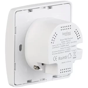 Luminea Home Control Smart-WiFi-Steckdose:2er-Set WLAN-Unterputz-Steckdosen, Kompatibel Mit Amazon Alexa 18