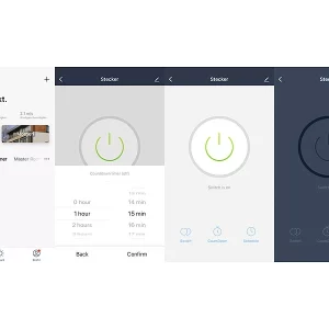 Luminea WLAN Schalter 230V:2er-Set WLAN-Schalter Für Licht, Für Amazon Alexa & Google Assistant 25