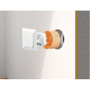 Luminea Home Control Funk Dimmer:4er-Set WLAN-Unterputz-Lichtschalter Und -Dimmer, Mit App 13