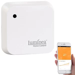 Luminea Home Control Sonnensensor:2er-Set Wetterfeste WLAN-Licht- & Dämmerungs-Sensoren Mit App, IP55 36