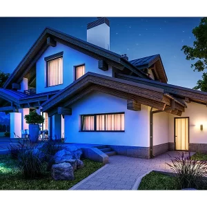 Luminea Home Control RGB-Strahler Außen:Outdoor-Fluter Mit RGB-CCT-LEDs, Bluetooth & App, Versandrückläufer 15