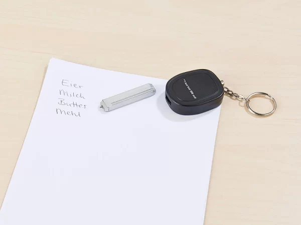 VisorTech Panikalarm:Personenalarm Im Autoschlüssel-Design Mit 110-dB-Sirene Und Mini-Kuli 8