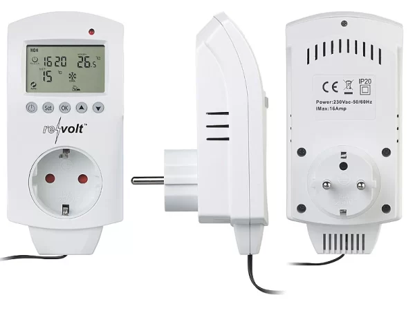 Revolt Thermostat-Stecker:Digitales Steckdosen-Thermostat Versandrückläufer 5