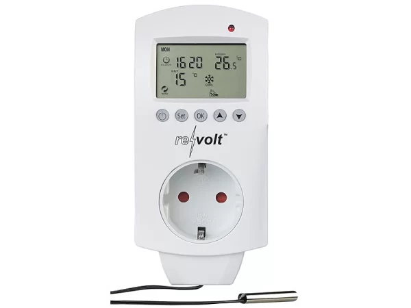 Revolt Thermostat-Stecker:Digitales Steckdosen-Thermostat Versandrückläufer 4