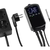 Revolt Temperatur Schalter:Digitaler Temperaturregler Für 2 Heiz- & Klimageräte, Display, 3.680 W 23