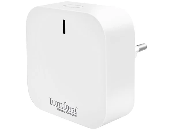 Luminea Home Control Gateway WiFi:WLAN-Gateway Mit Bluetooth-Mesh Für Smart-Home Versandrückläufer 3