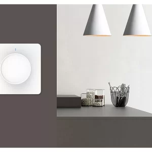 Luminea Home Control Dimmschalter:WLAN-Unterputz-Lichtschalter & Dimmer Mit Dreh- & Drück-Funktion, App 21