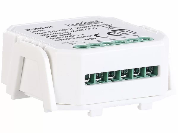 Luminea Home Control Rolladensteuerung:10er-Set WLAN-Unterputzmodule Für Smarte Rollladen, App & Sprachbefehl 7