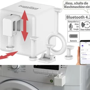 Luminea Home Control Smarter Schalter Aufsatz:Schalt-Aufsatz Für Kippschalter & Taster, Bluetooth Mit WLAN Gateway 32