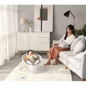 Cybaby Wippe:Smarte Babywippe Aus Aluminium, Bluetooth, WLAN, Touch-Tasten Und App 30
