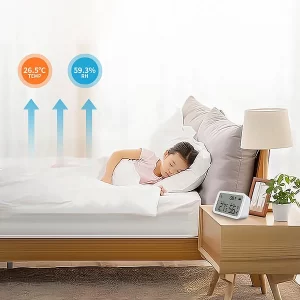 Luminea Home Control WLAN Temperatursensor:3in1-WLAN-Sensor Für Temperatur, Luftfeuchtigkeit Und Helligkeit, App 27