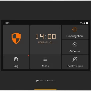 VisorTech Alarmsystem:14-tlg. Funk-Alarmanlage: 11 Sensoren, 2 Fernbedienungen, GSM WLAN App 58