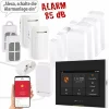 VisorTech Alarmanlage Sets:10-tlg. Funk-Alarmanlage: 7 Sensoren, 2 Fernbedienungen, GSM, WLAN App 22